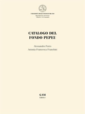 cover image of Catalogo del Fondo Pepeu